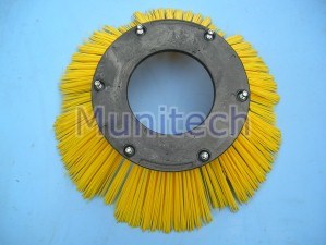 Poly Front Brush Plastic Top 400mm 6 Bolt 220mm Poly Fill